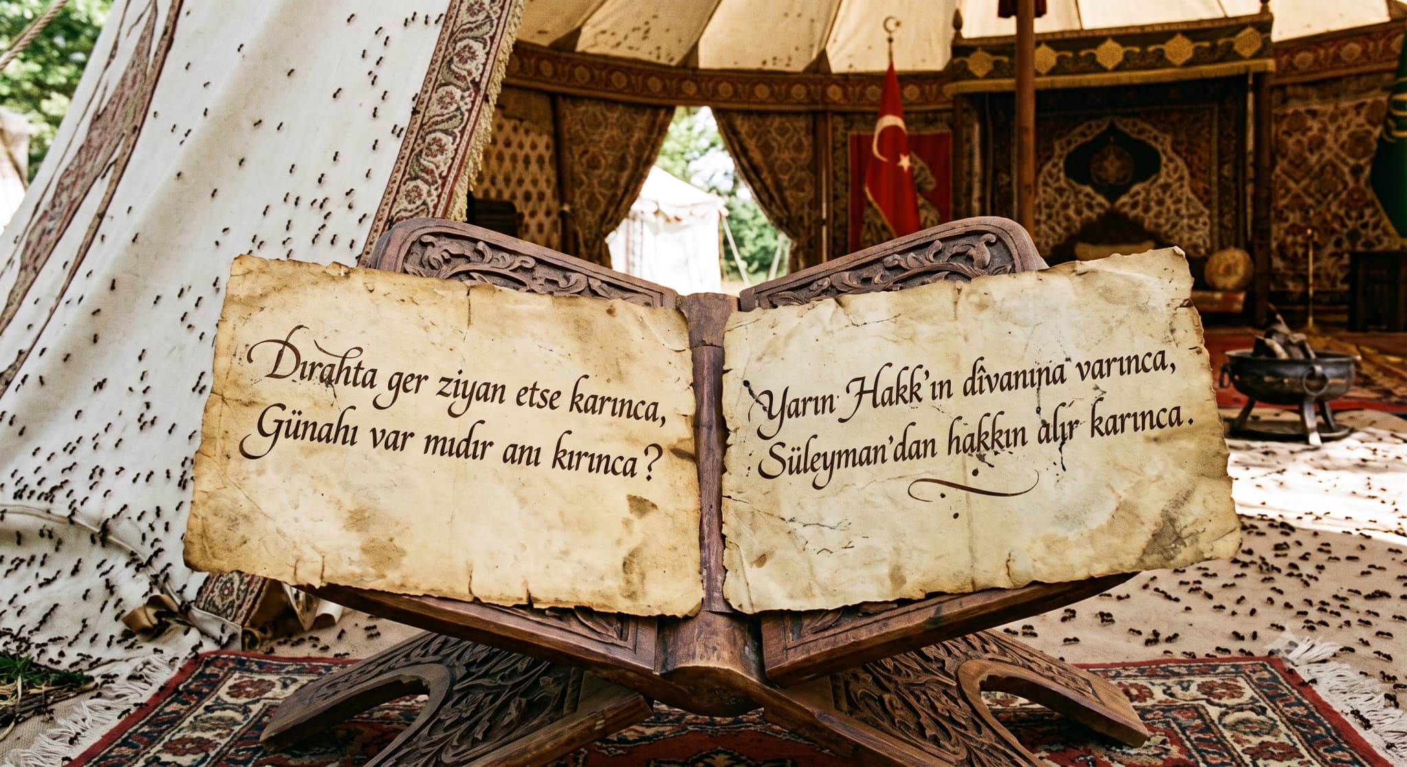Kanuni Sultan Süleyman’ın karınca beyiti ve Ebussuûd Efendi’nin cevabı